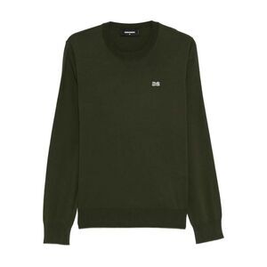 DSQUARED2 Men's Iconic Logo Wool Sweater Men GREEN Sweaters & Cardigans